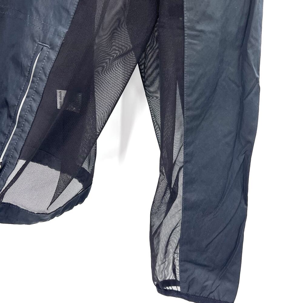 DKNY GOLF Black Mesh / Nylon Athletic Windbreaker Jacket Womens Size XL - Picture 3 of 7